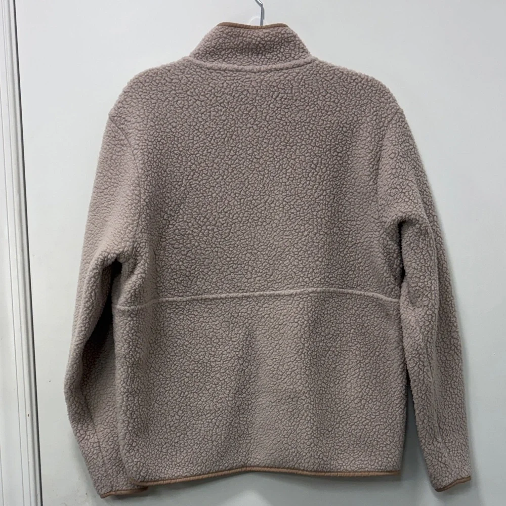 PATAGONIA WOMENS RETRO PILE FLEECE MARSUPIAL-SHROOM TAUPE! - Picture 4 of 10